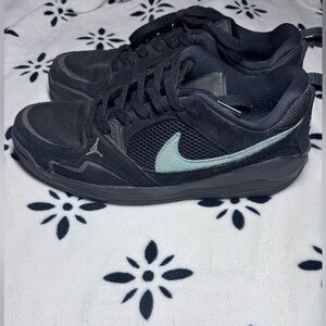 Nike Jordans Black and Grey Blue Sneakers